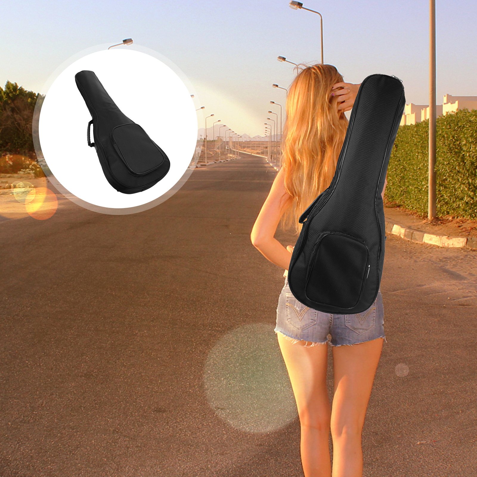 Guitar Strap Padded - 1Pcs Ukulele Carry Bag Thicken Protective