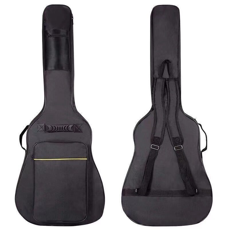 Guitar Strap Padded - 1Pcs Black Waterproof Double Straps 41