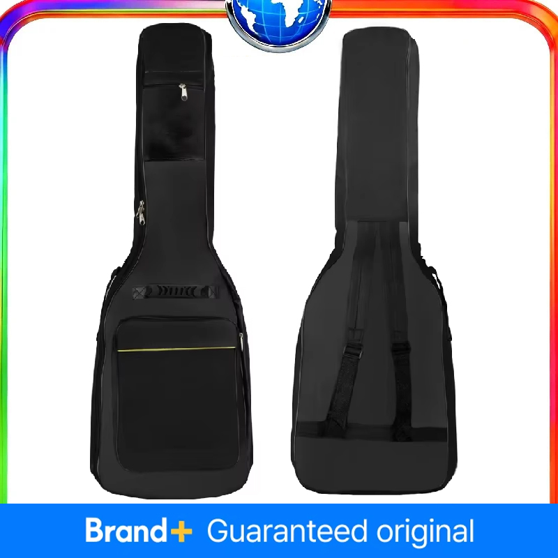 Guitar Strap Padded - Black Electric Guitar Gig Bag Waterproof
