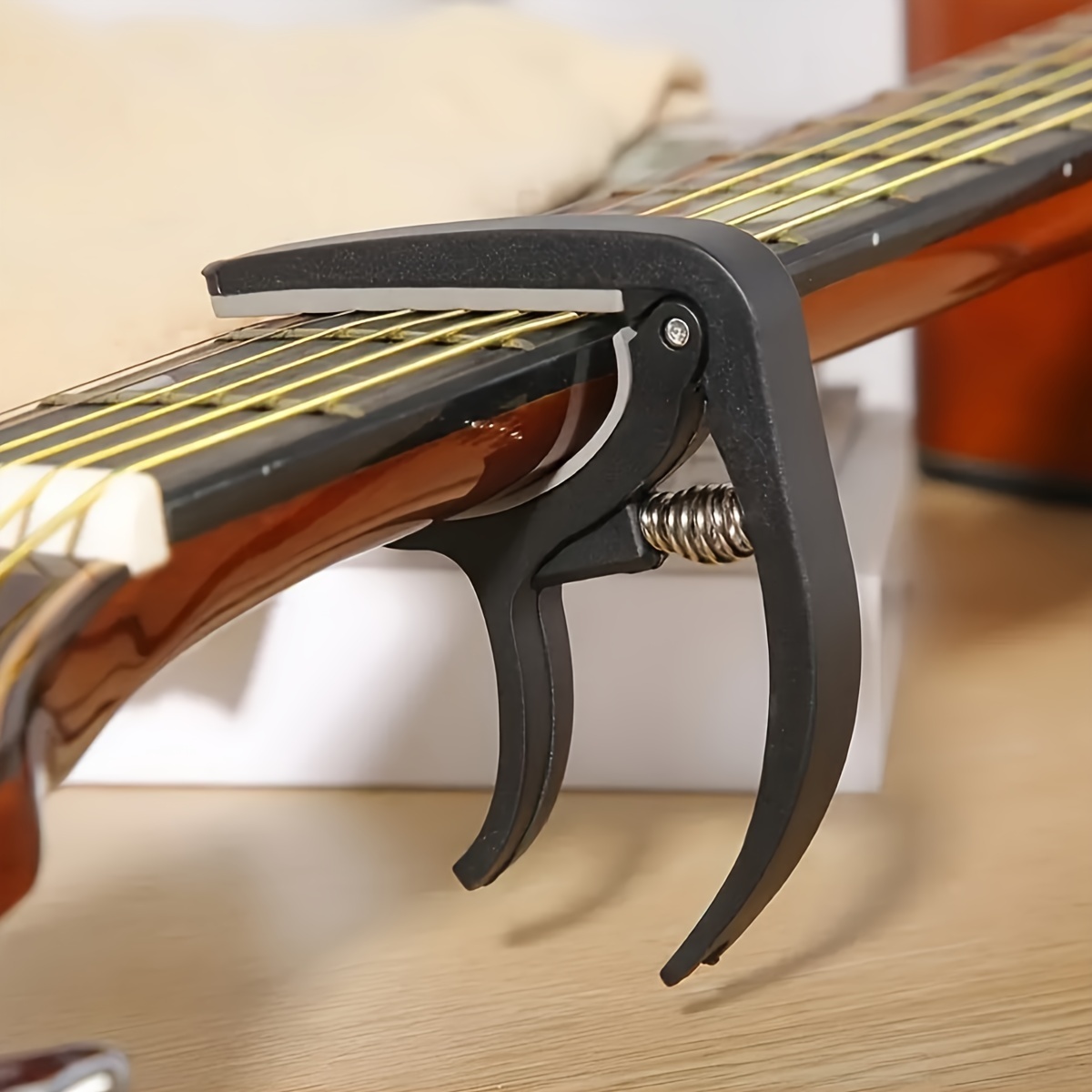 Guitar Tuner Clip - Durable Wooden Guitar Capo Tuning Clip