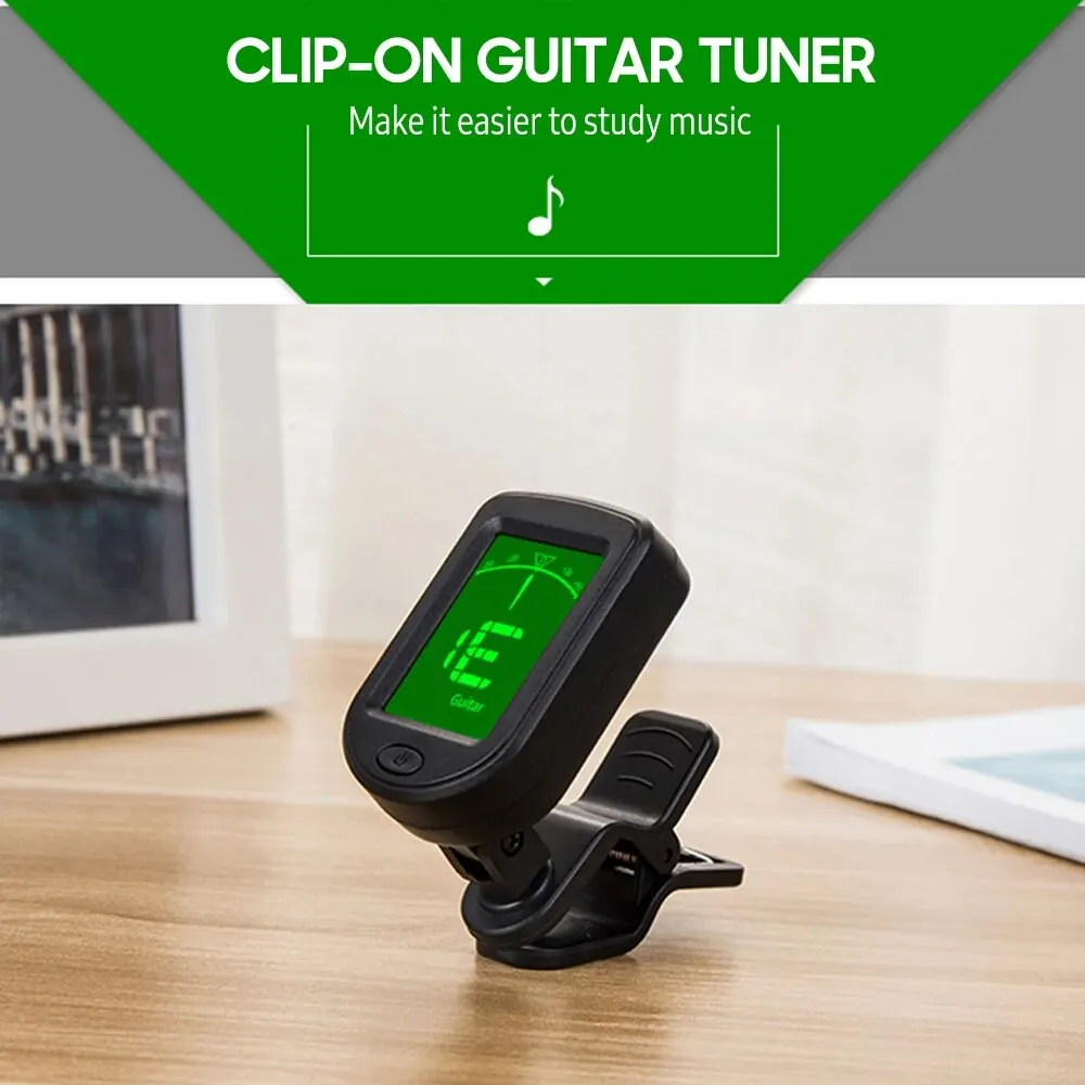 Guitar Tuner Clip - T-02 Guitar Tuner Clip-on Chromatic Digital