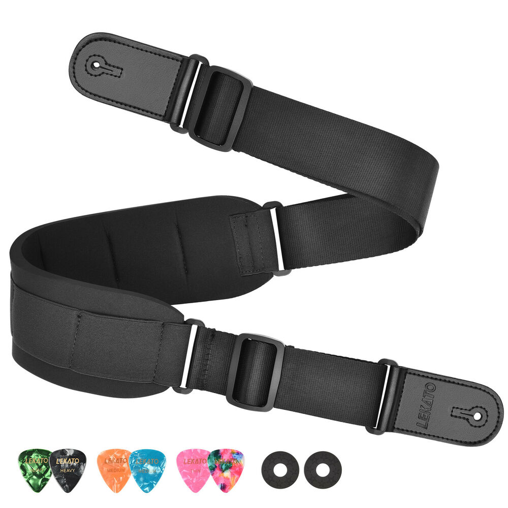 Guitar Strap Padded - LEKATO Guitar Strap Holder Belt w/