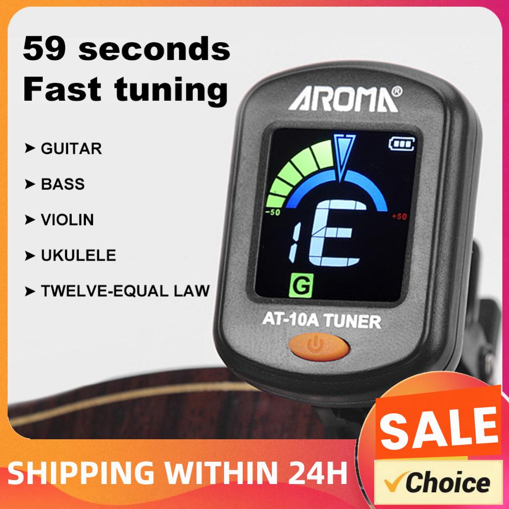 Guitar Tuner Clip - Guitar Tuner Foldable Rotatable Clip-On Tuner