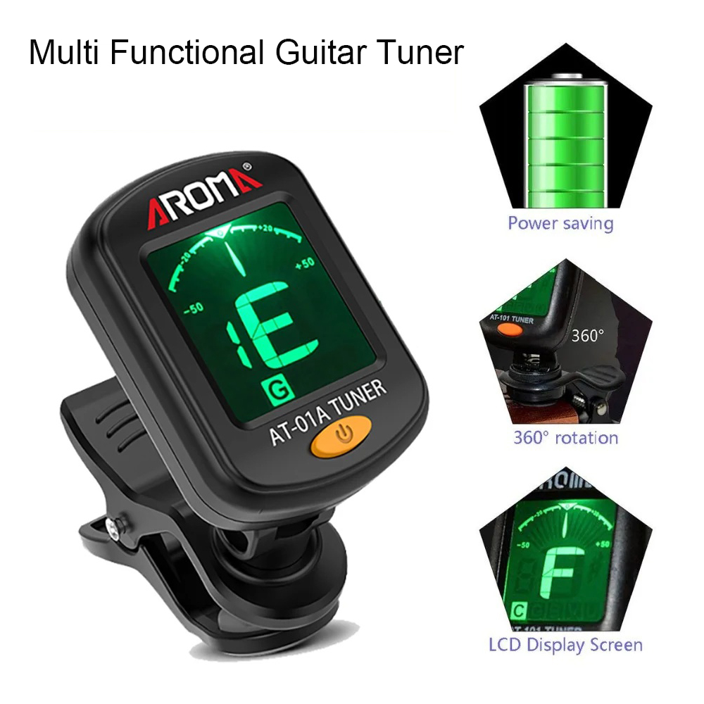 Guitar Tuner Foldable Rotatabl - Guitar Tuner Clip ulasan dan harga