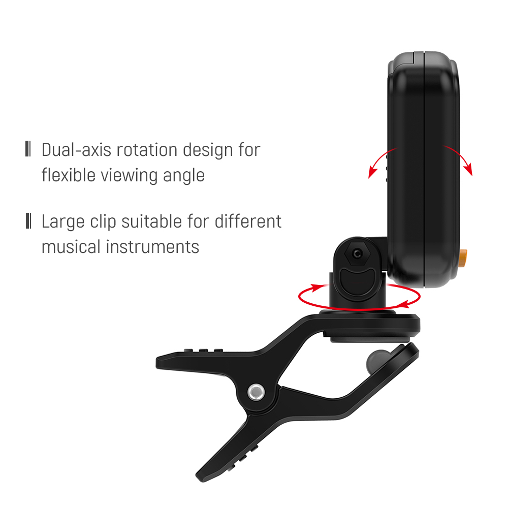AT-01A Rotatable Clip-on Tuner - Guitar Tuner Clip ulasan dan harga