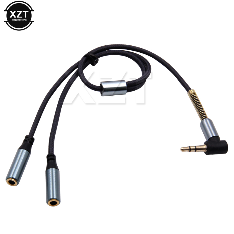 3.5mm 1 To 2 Audio Aux Y Split - Audio Music Splitter ulasan dan harga
