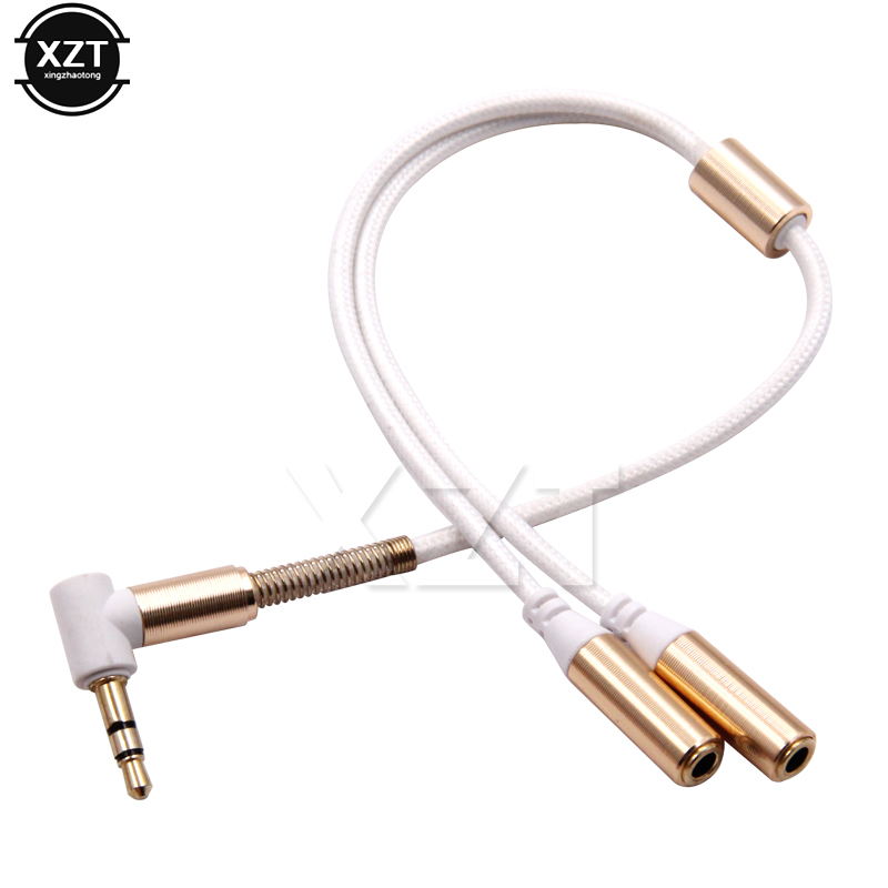 3.5mm 1 To 2 Audio Aux Y Split - Audio Music Splitter ulasan dan harga