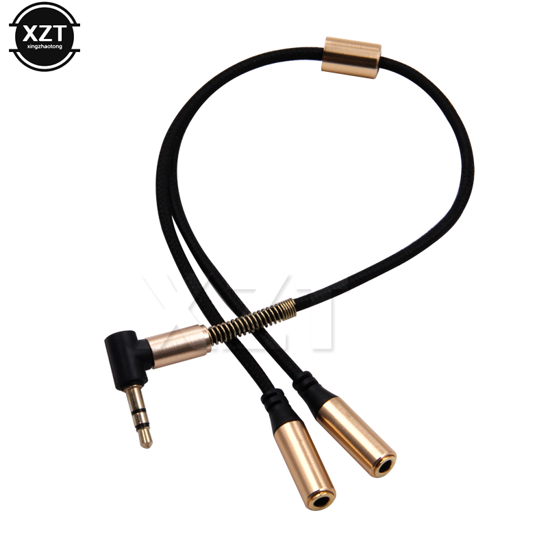 3.5mm 1 To 2 Audio Aux Y Split - Audio Music Splitter ulasan dan harga