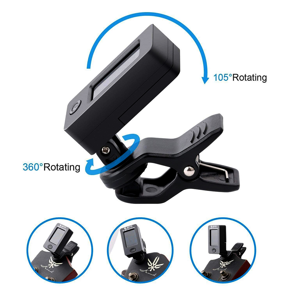 JOYO Guitar Tuner JT-01 360 De - Guitar Tuner Clip ulasan dan harga