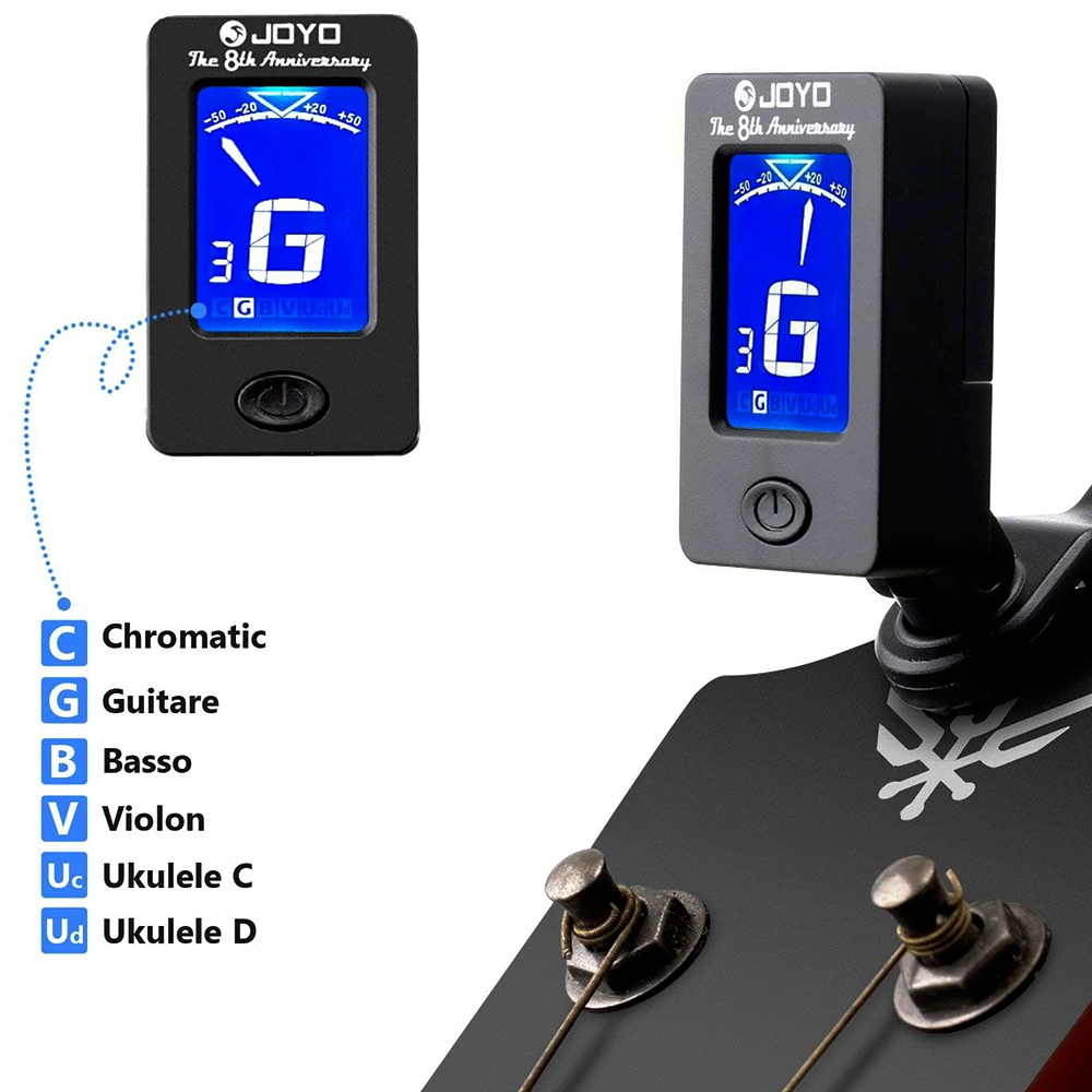 JOYO Guitar Tuner JT-01 360 De - Guitar Tuner Clip ulasan dan harga