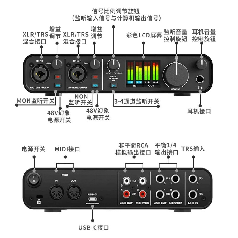 M2 M4 M6 sound card audio comp - Music Audiobook ulasan dan harga