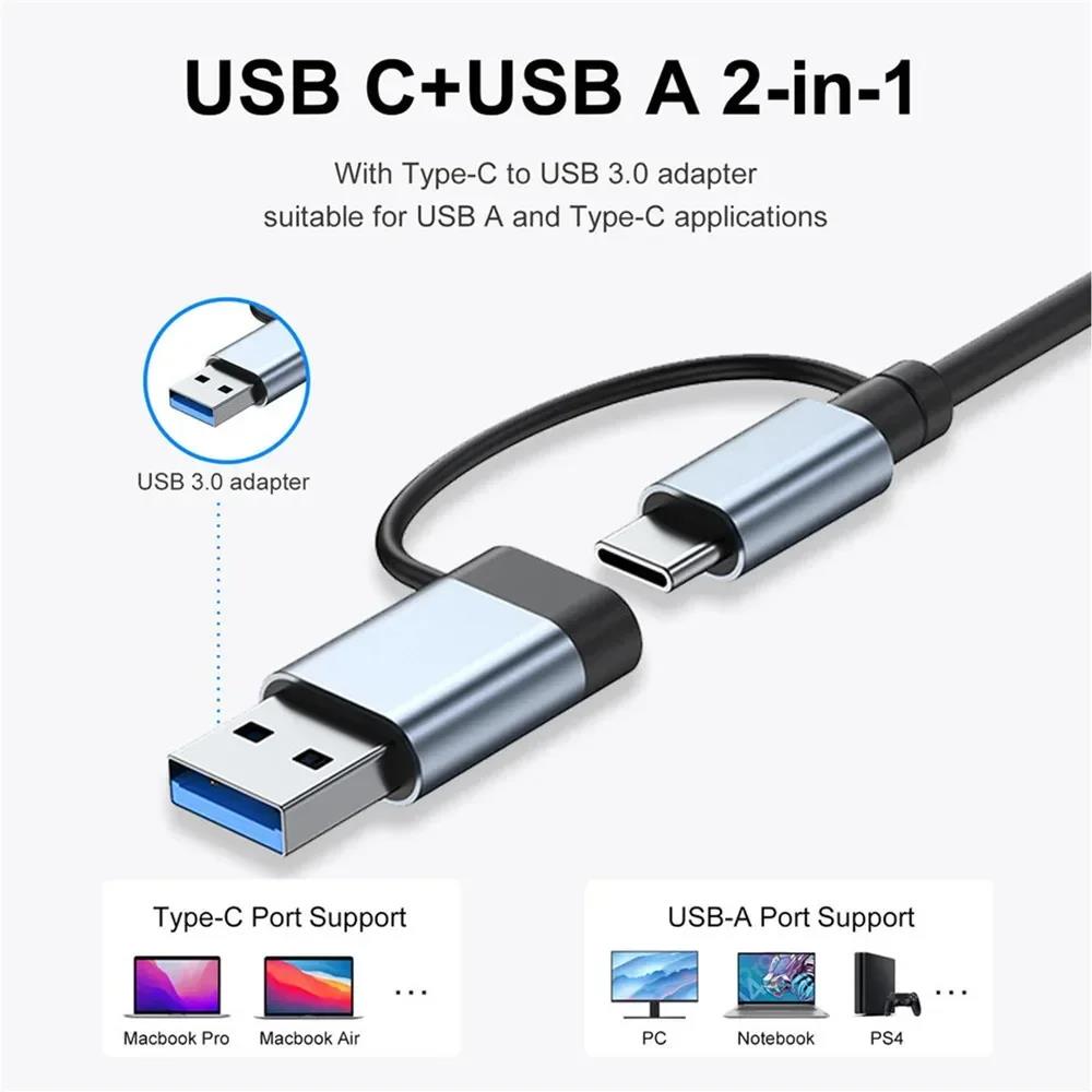 Type C Hub USB Splitter 8 In 1 - Audio Music Splitter ulasan dan harga