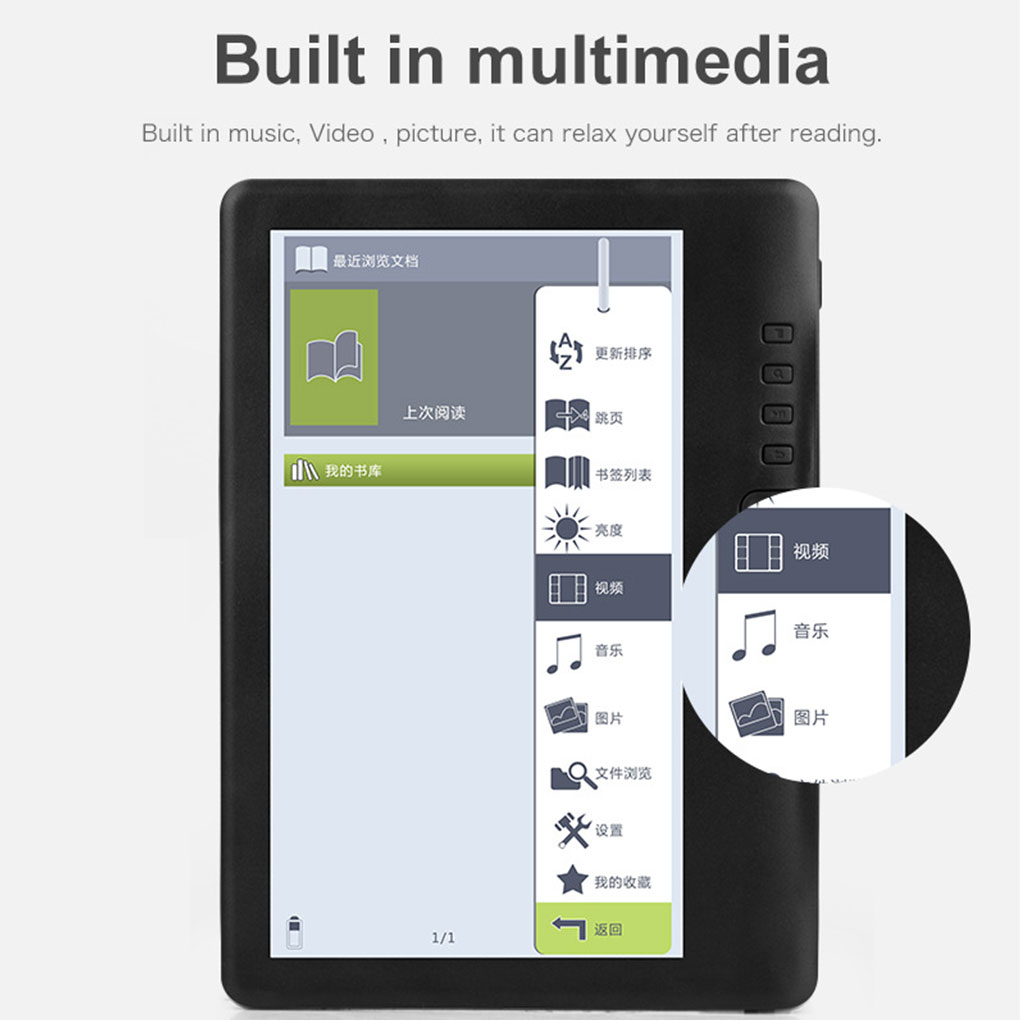 E-book Reader with 7-inch HD T - Music Audiobook ulasan dan harga