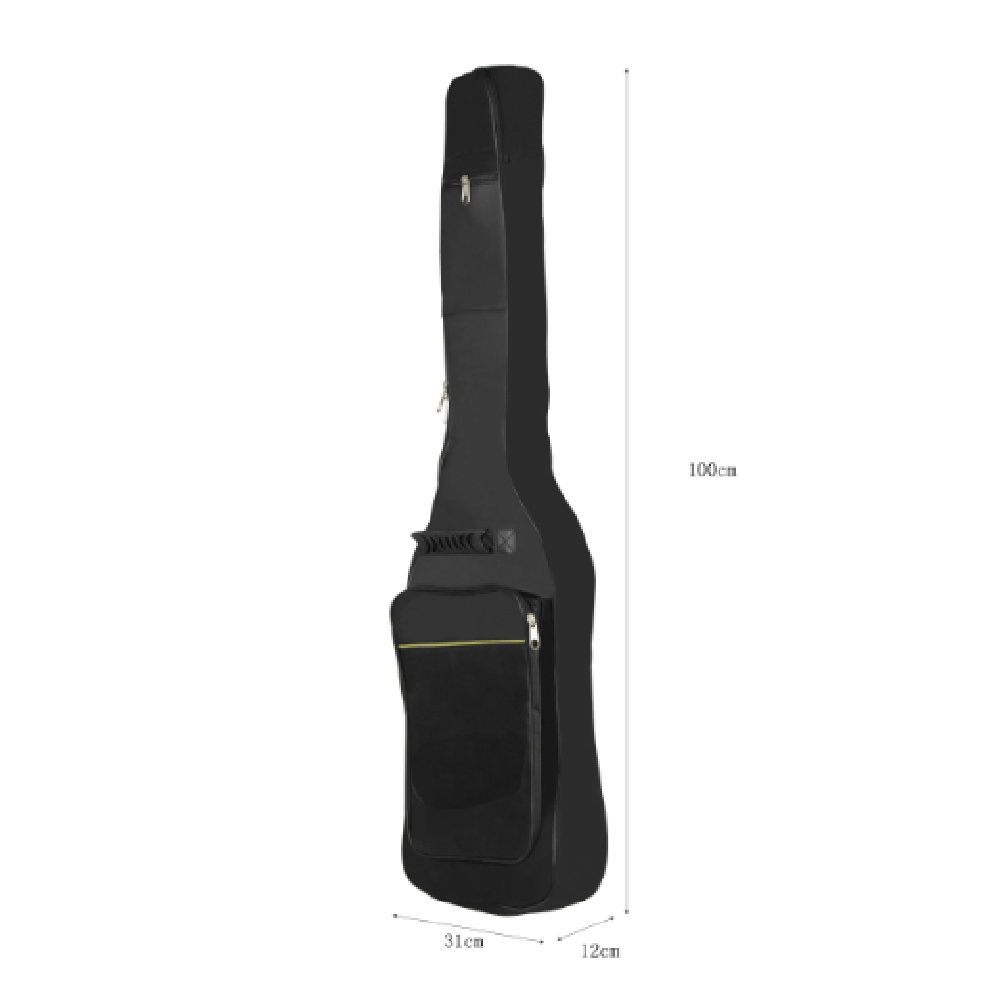 Black Electric Guitar Gig Bag  - Guitar Strap Padded ulasan dan harga