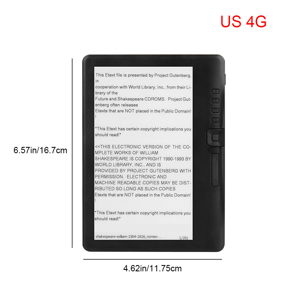 E-book Reader with 7-inch HD T - Music Audiobook ulasan dan harga