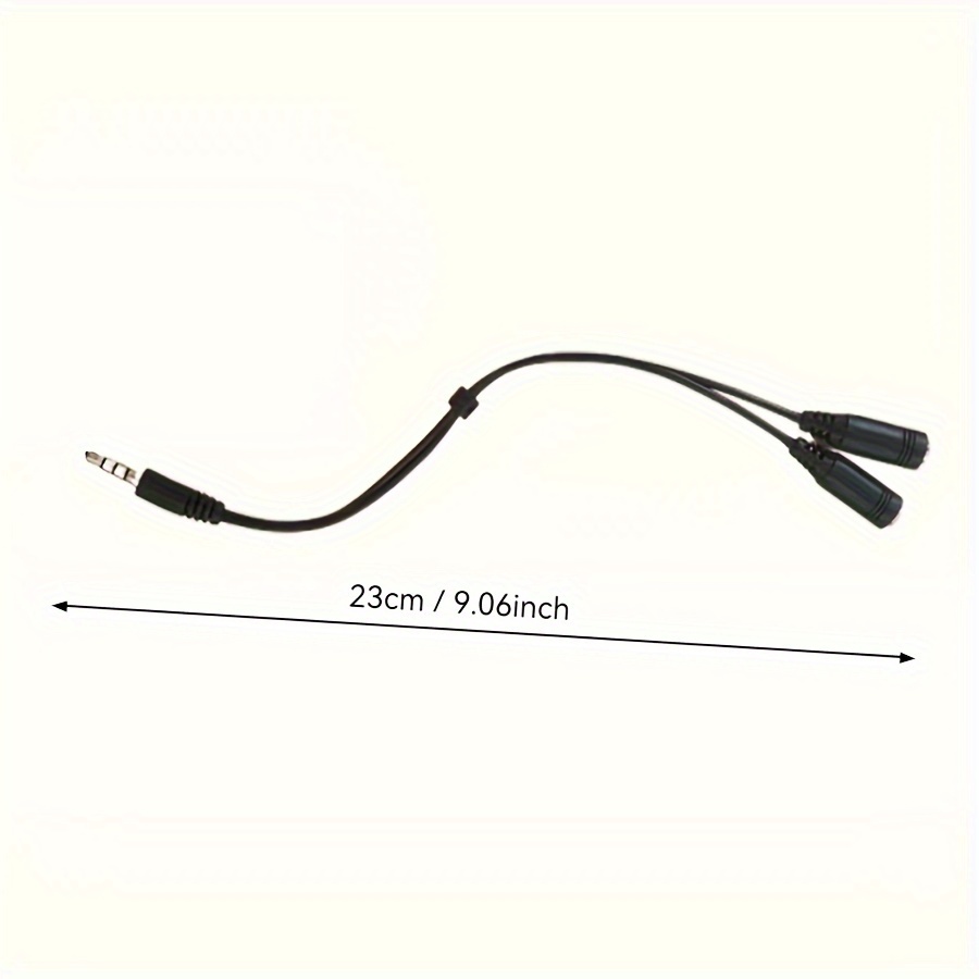 3.5mm Stereo Audio 1Male to 2  - Audio Music Splitter ulasan dan harga