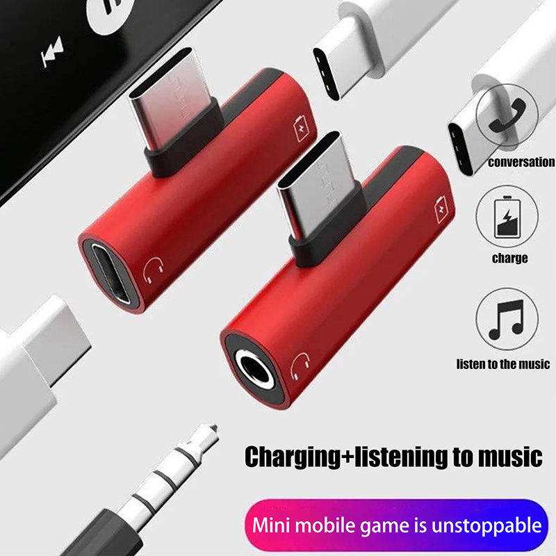 USB Type-C To 3.5 Mm Headphone - Audio Music Splitter ulasan dan harga