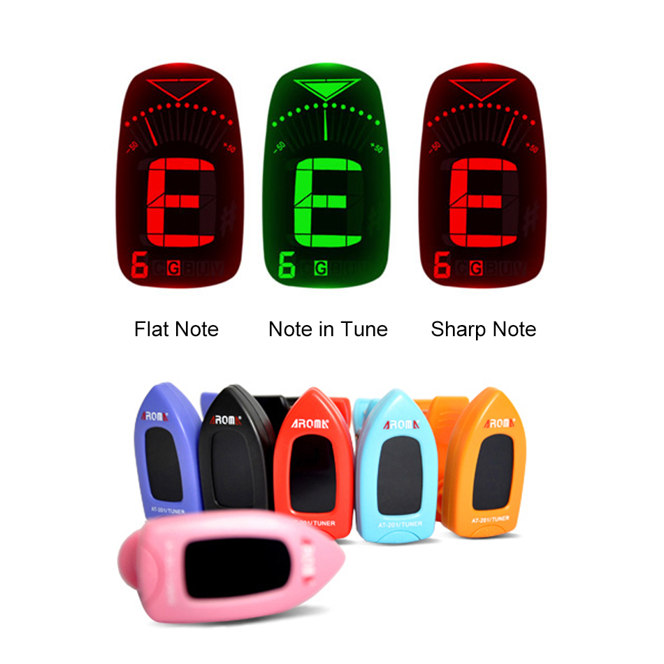 Aroma AT-201 Digital Guitar Tu - Guitar Tuner Clip ulasan dan harga