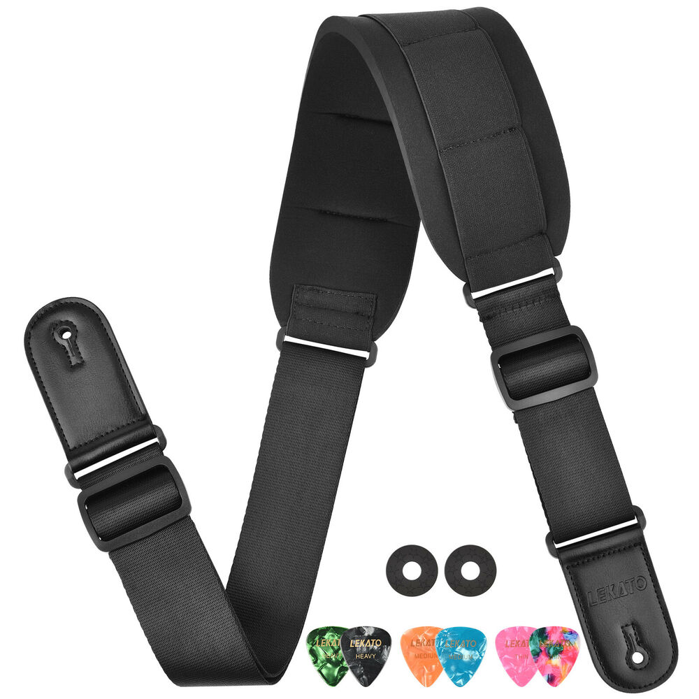 LEKATO Guitar Strap Holder Bel - Guitar Strap Padded ulasan dan harga