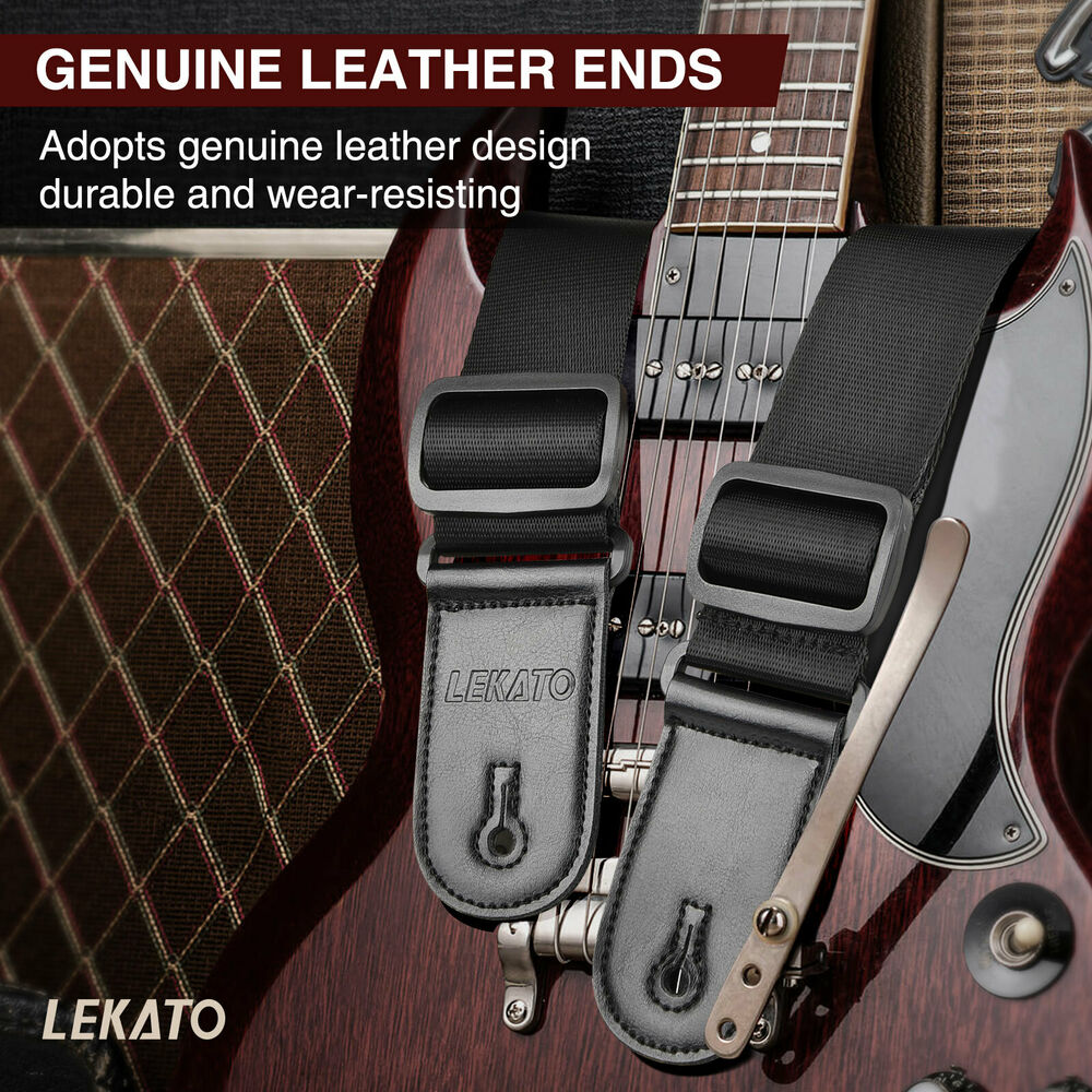 LEKATO Guitar Strap Holder Bel - Guitar Strap Padded ulasan dan harga