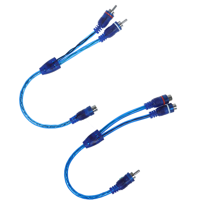 Car MP3 Audio RCA Y Splitter C - Audio Music Splitter ulasan dan harga