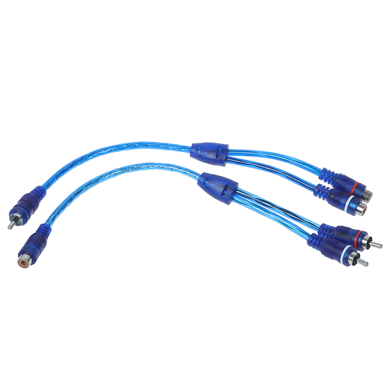 Car MP3 Audio RCA Y Splitter C - Audio Music Splitter ulasan dan harga