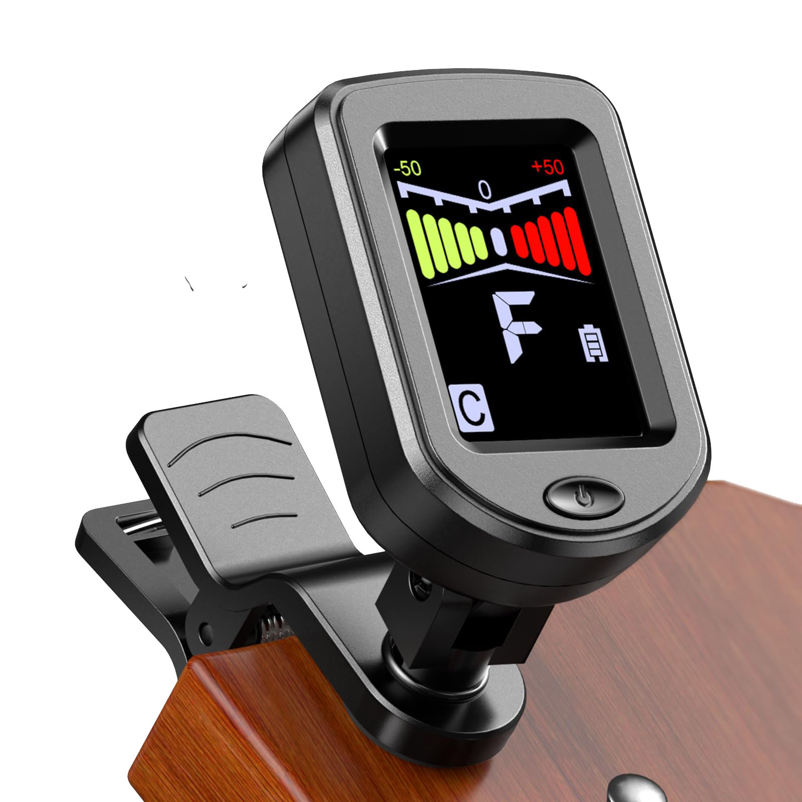 Clip-On Guitar Tuner with Regu - Guitar Tuner Clip ulasan dan harga